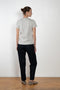 The Monica Tee by Flore Flore is a&nbsp;relaxed fit short-sleeved tee with a double stitched cut off seam on the back.