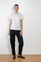 The Monica Tee by Flore Flore is a&nbsp;relaxed fit short-sleeved tee with a double stitched cut off seam on the back.