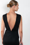 The Open Back Jersey Dress by Gauchere is a soft jersey dress with a sensual open back detail