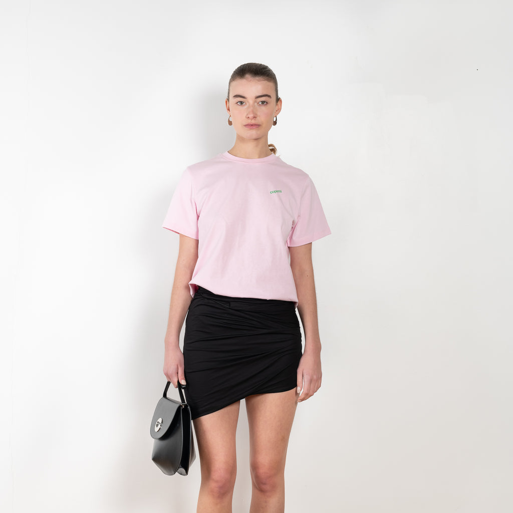 The Veroia Skirt by GAUGE81 is a draped mini skirt in a soft modal jersey