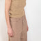 The Trouser M0351 by GAUCHERE is a mid waist suiting trouser with a wide leg and cargo detail