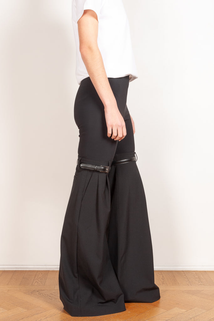 hybrid flare trousers black coperni