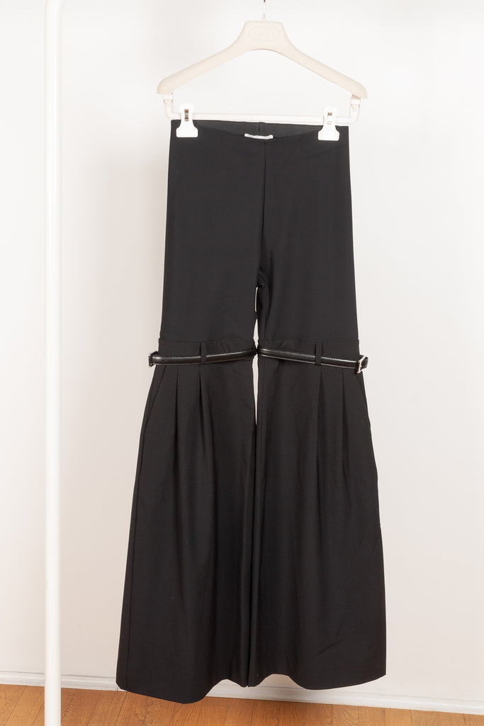 hybrid flare trousers black coperni