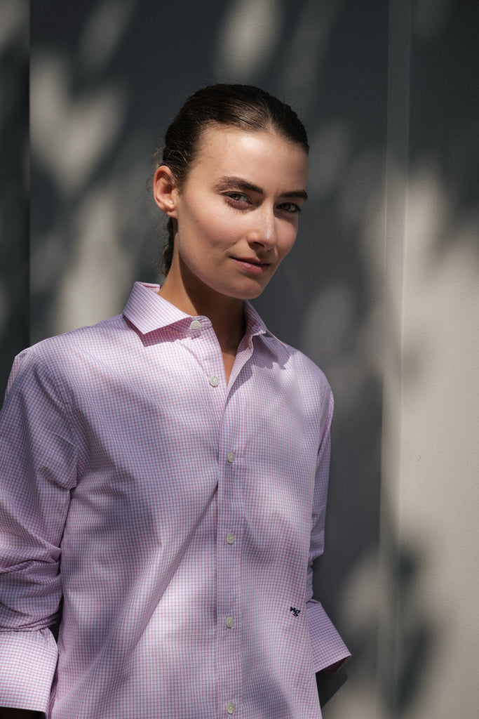 HommeGirls Classic shirt pink stripe