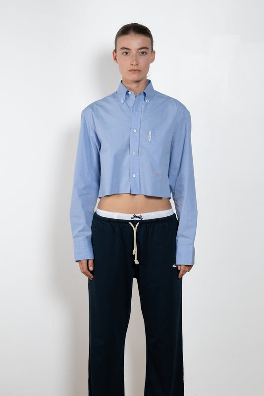 Homme Girls Cropped Oxford Shirt