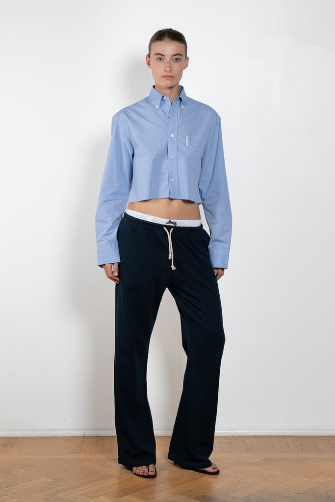 Homme Girls Cropped Oxford Shirt