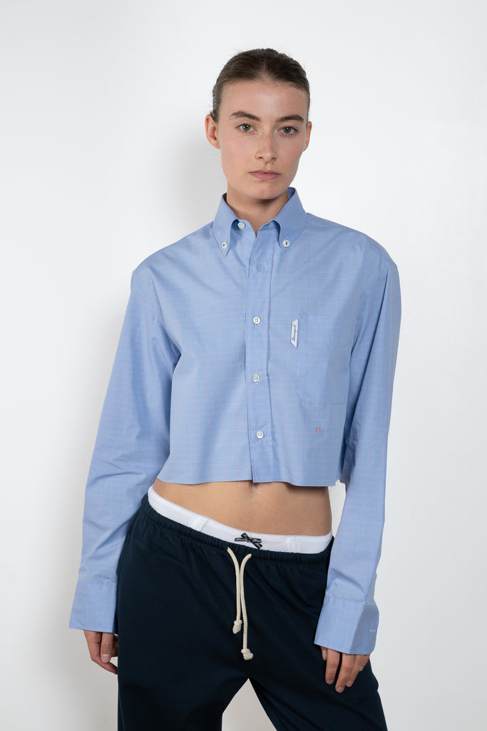 Homme Girls Cropped Oxford Shirt