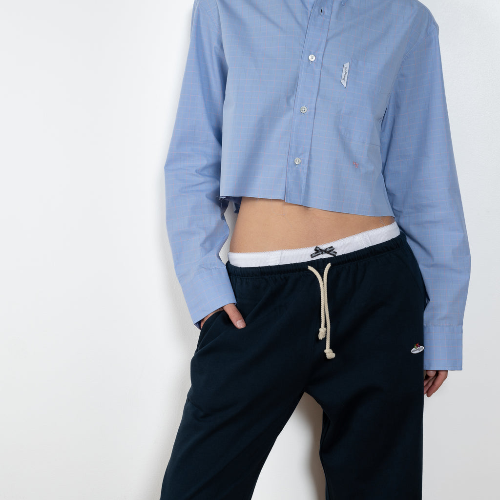Homme Girls Cropped Oxford Shirt