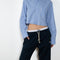Homme Girls Cropped Oxford Shirt