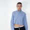Homme Girls Cropped Oxford Shirt