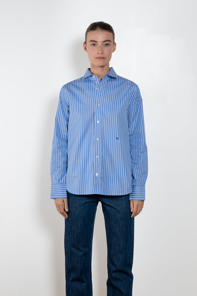 HommeGirls HG Classic Shirt blue stripe