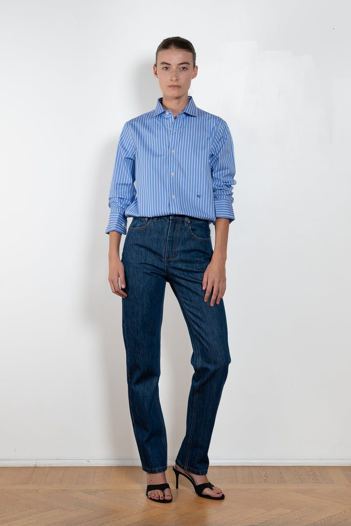 HommeGirls HG Classic Shirt blue stripe