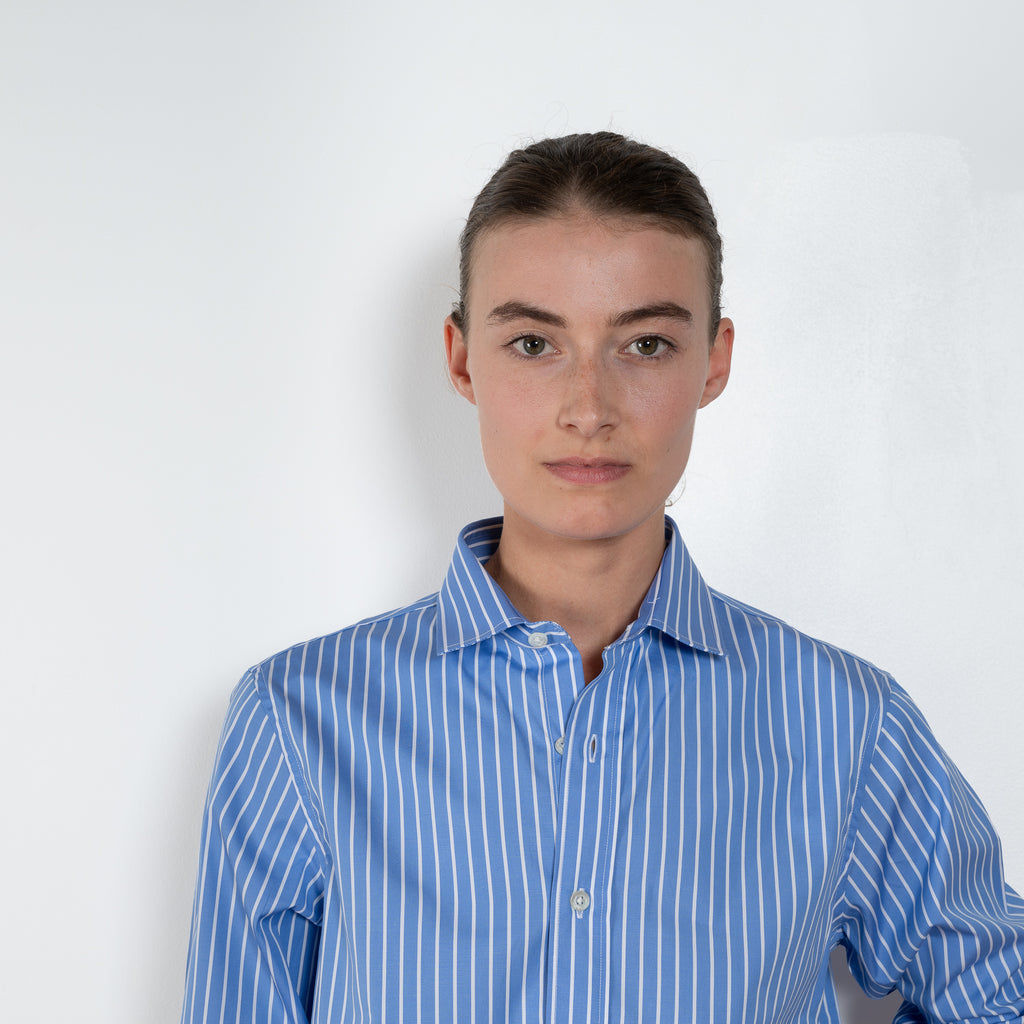 HommeGirls HG Classic Shirt blue stripe