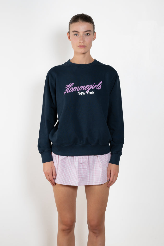 HommeGirls Neon Logo Crewneck Sweatshirt