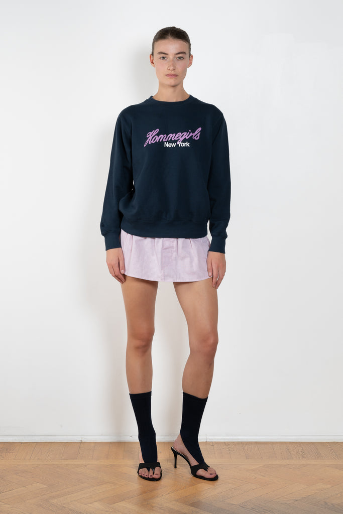 HommeGirls Neon Logo Crewneck Sweatshirt