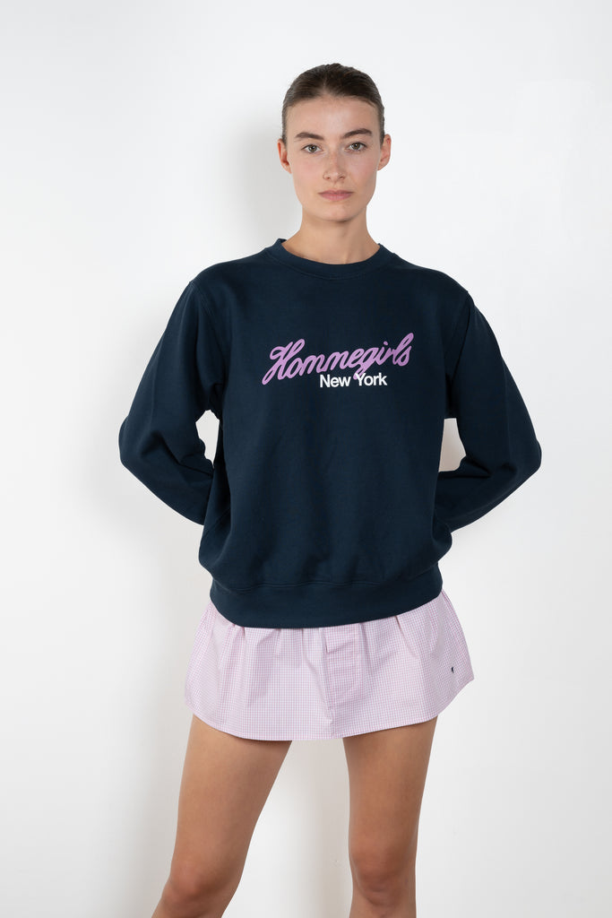 HommeGirls Neon Logo Crewneck Sweatshirt
