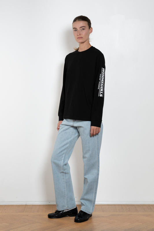 Homme Girls Retro Logo LS Tshirt