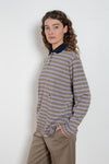 Stripe Long Sleeve Polo