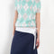 The Jamaica Polo Skirt by Julie Kegels is a maxi skirt in piqué cotton with contrasting waistband