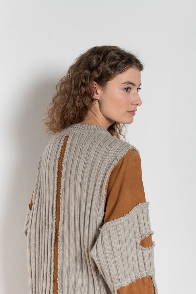 julie kegels katch leather sweatshirt