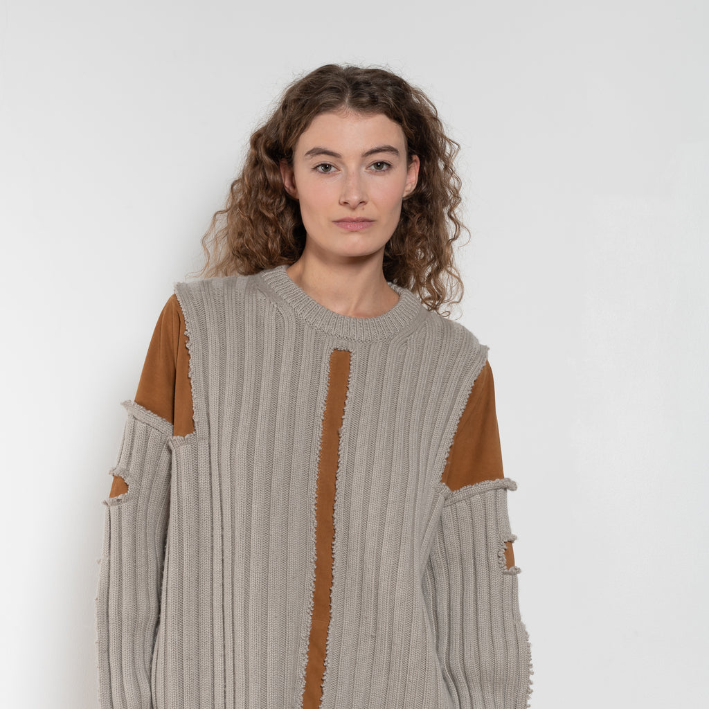 julie kegels katch leather sweatshirt