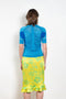 The Kobi Wetsuit Top by Julie Kegels is a knitted top in scuba luxe with zipper in the front