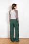 The Pifty 50-50 Pants by Julie Kegels is a relaxed trouser with a front in cotton and back in linnen