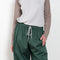 The Pifty 50-50 Pants by Julie Kegels is a relaxed trouser with a front in cotton and back in linnen