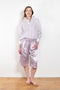 The Pifty 50-50 Shorts by Julie Kegels is a satin bermuda shorts with a drawstring closure