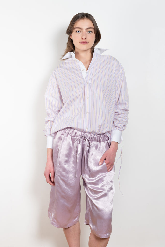 The Pifty 50-50 Shorts by Julie Kegels is a satin bermuda shorts with a drawstring closure