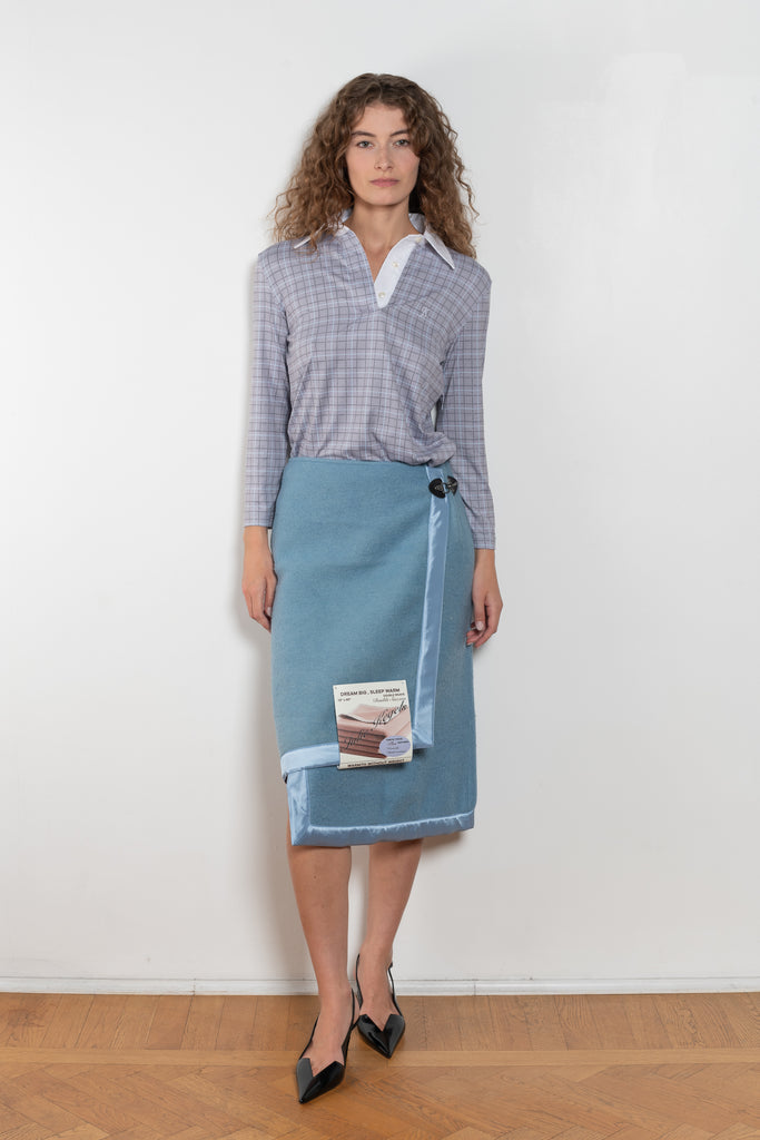julie kegels salome wool blanket skirt