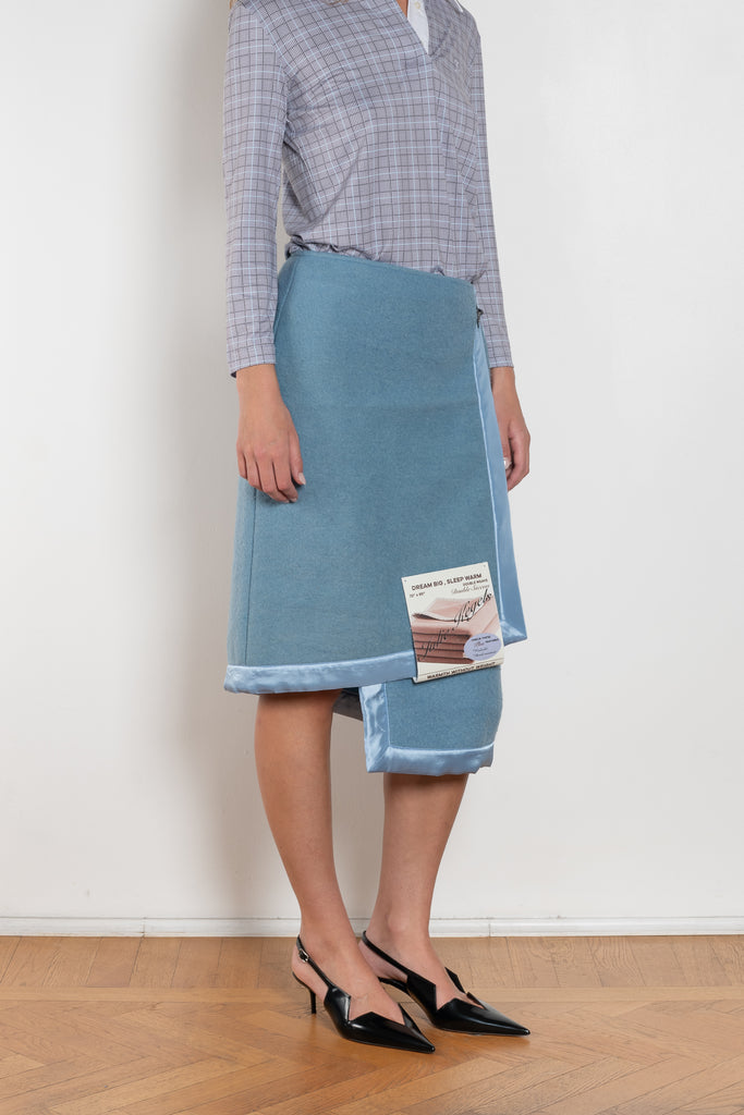 julie kegels salome wool blanket skirt
