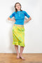 The Sonny Silk Skirt by Julie Kegels is a low waist silk skirt with a cut-out belt loop detail and a floral print