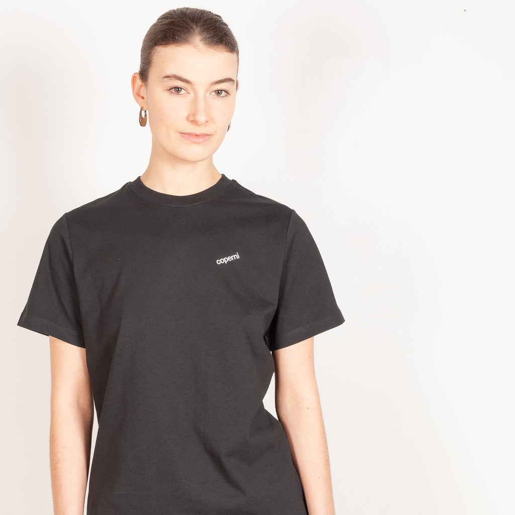 logo boxy tshirt black coperni