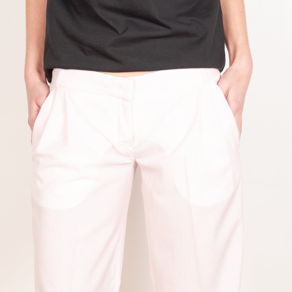 low rise tailored trousers pink coperni