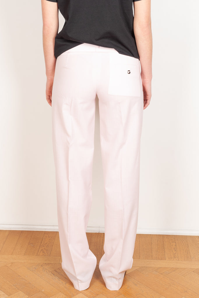 low rise tailored trousers pink coperni