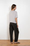 The Cila Tee by LISA YANG is a fine knit cashmere t-shirt with a classic round neck and rolled trim edges