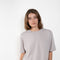 The Cila Tee by LISA YANG is a fine knit cashmere t-shirt with a classic round neck and rolled trim edges