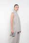 The Drew Top by Lisa Yang is a fine sleeveless top of exceptional softness with a light airy feel and a side slit