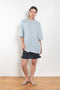 The Elvina Sweater by Lisa Yang a midweight knit oversized cashmere t-shirt with a round neck and loose elbow length sleeves