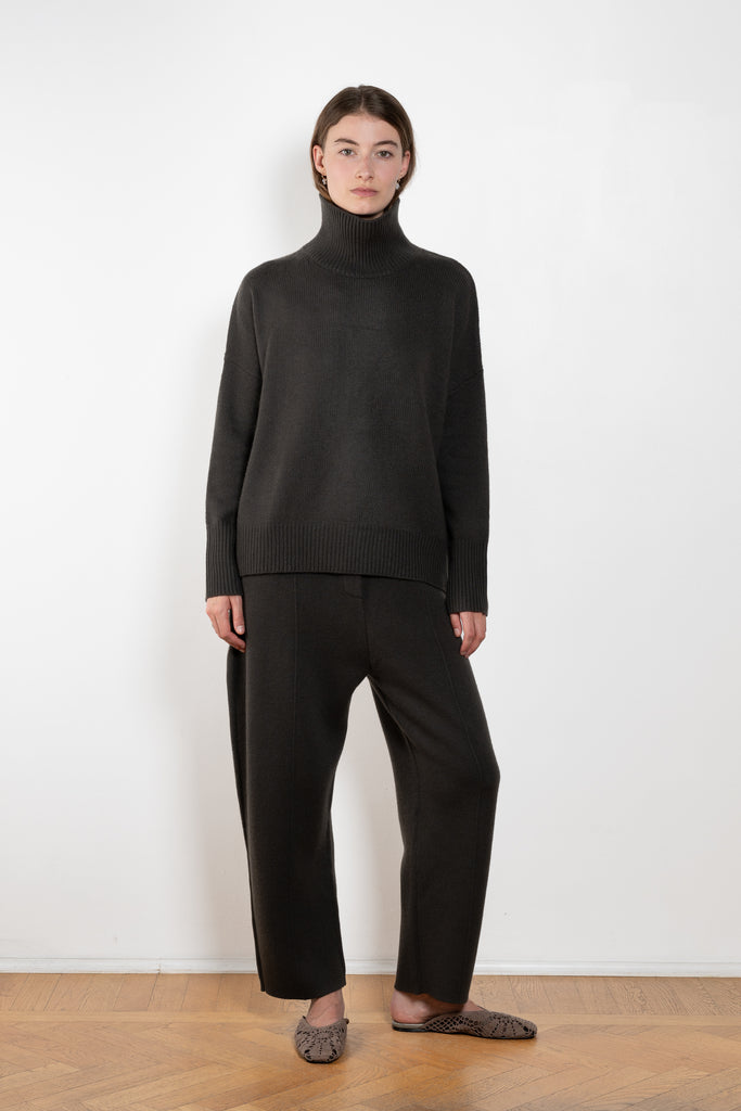 The Heidi Sweater by Lisa Yang is crafted in rich, heavy knit cashmere