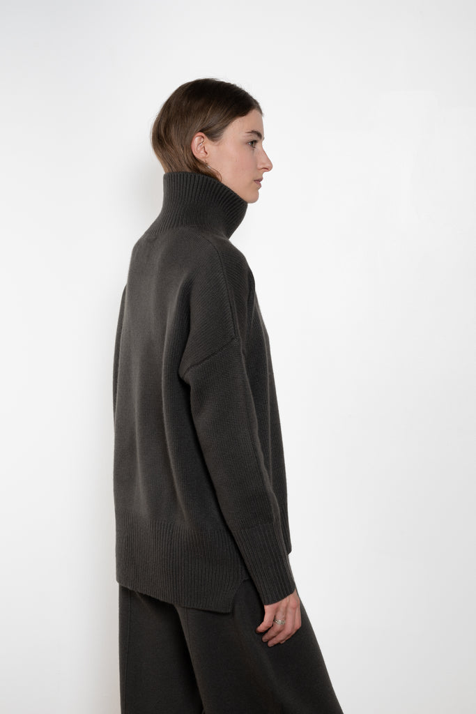 The Heidi Sweater by Lisa Yang is crafted in rich, heavy knit cashmere