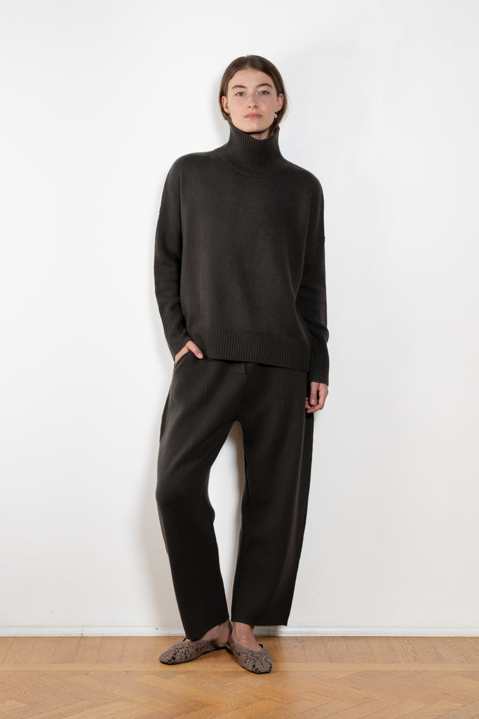 The Heidi Sweater by Lisa Yang is crafted in rich, heavy knit cashmere