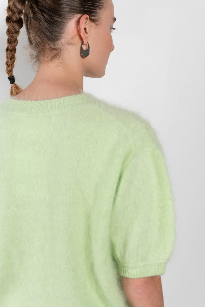 The Juniper Top by Lisa Yang is an elegant top in brushed cashmere with a light and airy feel