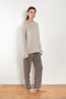 The Kristy Sweater by Lisa Yang is a 5 gauge cashmere relaxed knit with a longline silhouette and crewneck crafted in a heavy knit cashmere with a textured hand feel