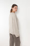 The Kristy Sweater by Lisa Yang is a 5 gauge cashmere relaxed knit with a longline silhouette and crewneck crafted in a heavy knit cashmere with a textured hand feel