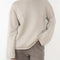 The Kristy Sweater by Lisa Yang is a 5 gauge cashmere relaxed knit with a longline silhouette and crewneck crafted in a heavy knit cashmere with a textured hand feel
