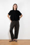 The Leith Top by Lisa Yang designed with a relaxed silhouette, it features a pointed collar, short sleeves, and subtly dropped shoulders that create a modern yet timeless look