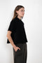 The Leith Top by Lisa Yang designed with a relaxed silhouette, it features a pointed collar, short sleeves, and subtly dropped shoulders that create a modern yet timeless look