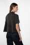 The Leith Top by Lisa Yang designed with a relaxed silhouette, it features a pointed collar, short sleeves, and subtly dropped shoulders